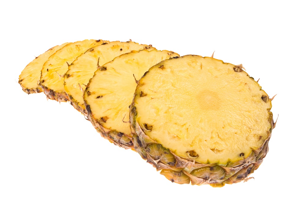 Sliced pineapple